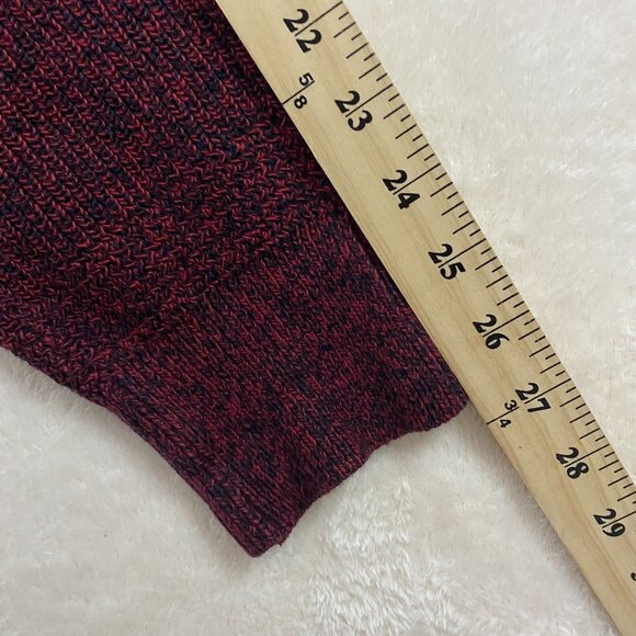 Vintage LL Bean Sweater Men's XL Fisherman 5 Button Henley Hethered Red Knit USA - Picture 10 of 10